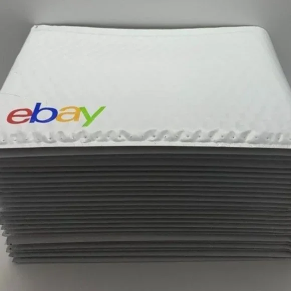 EBAY BRANDED 15pc LOT 6.5 x 9.25 Padded Bubble Mailers Self Seal~COLOR LOGO**NEW - Picture 2 of 8